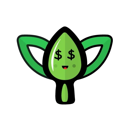 sign, leaf logo, group icon, cabbage symbol, karma cryptocurrency