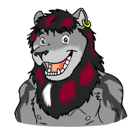 lobo, animación, wolf riko, lobo agresivo, patrón de lobo malvado