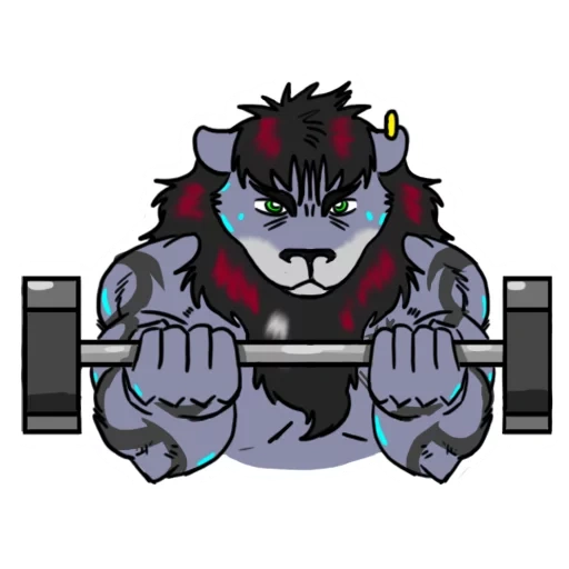 male, beast passage, gorilla barbell, wolf wait for the barbell, bear barbell weightlifting