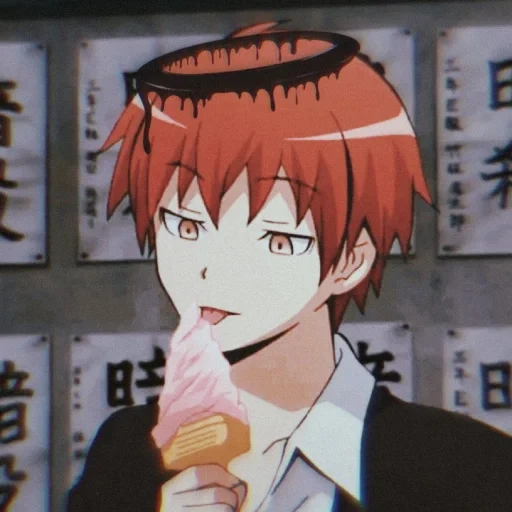 assassino, indústria de cartão, karma akaba, karma akabane, classe de assassino de anime karma