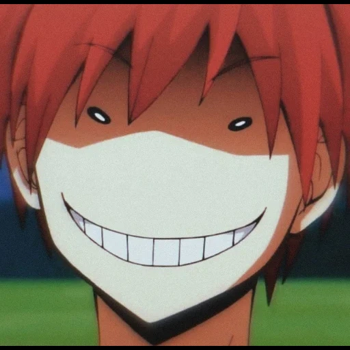 class of killers, karma akabane, karma akaban smile, assassination classroom wallpaper, karma akaban with a devilish smile