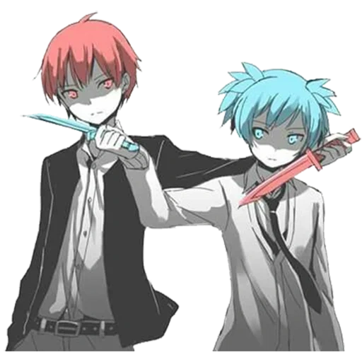 assassino, classe de assassino de anime, a classe assassina de karma nagis, amano kushuna gizha zhitian, karma akabane nagisa shiota