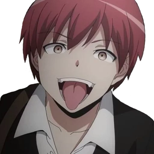 clase de asesinos, karma akabane, karma akabane, clase de anime de asesinos, karma akaban sonríe