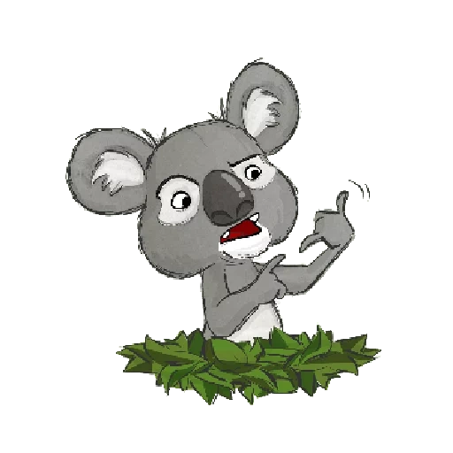 die koalas, koala cartoon, kamick koala smiley, koala-dschungelkinder, koala-cartoon ästhetisch