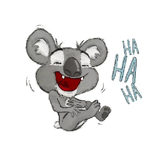 koala, koala, plaisanter, coala de crybaby, dessin koala