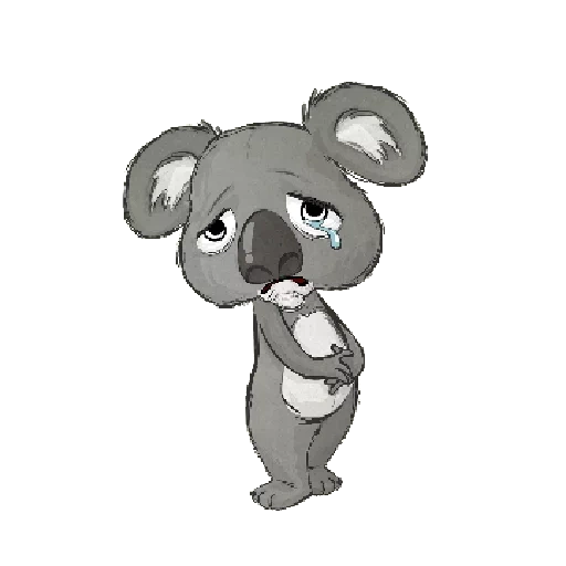 charbons, koala, dessin animé de charbon, dessin koala, personnage de koala