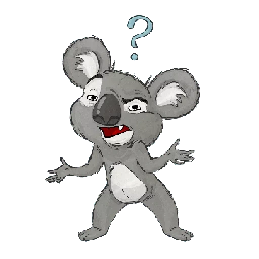 koala, divertente, gli animali, animali carini, cartoon koala