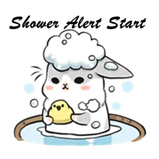 kawai, attelle, un joli motif, dessin de kawai, soupe de lapin blanc