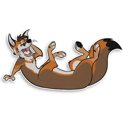 fox, animação, padrão de raposa, canguru hippety hopper, arte do personagem de culpeo fox