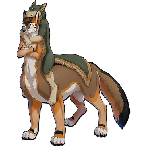 anime, die tiere, frey wolf fox, die transformation des wolfes, anime tier wolf