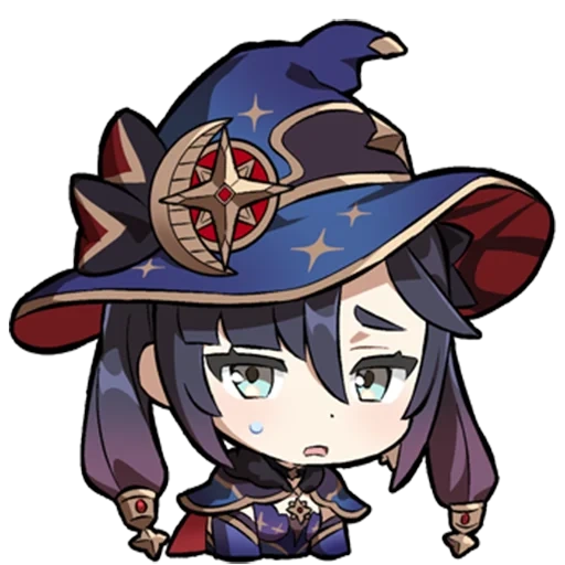 chibi, mona chibi, chibi genshin, personaggi anime, mona genshin chibi