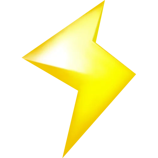 stars, badge de la foudre, icône de foudre, zip jaune, expression lightning