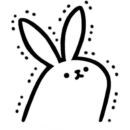 conejo, boceto, dibujo de conejo, boceto, dibujos de bosquejo de conejo