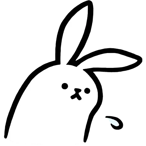 coelho, desenho de coelho, esboço de coelho