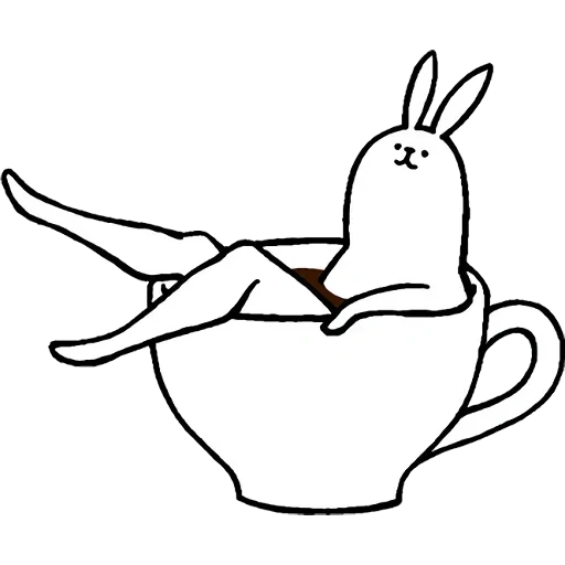 conejo, el conejo es divertido, dibujo de conejo, conejo con las hermosas piernas