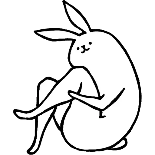 conejo, conejo, dibujo de conejo, conejo rosa conejo