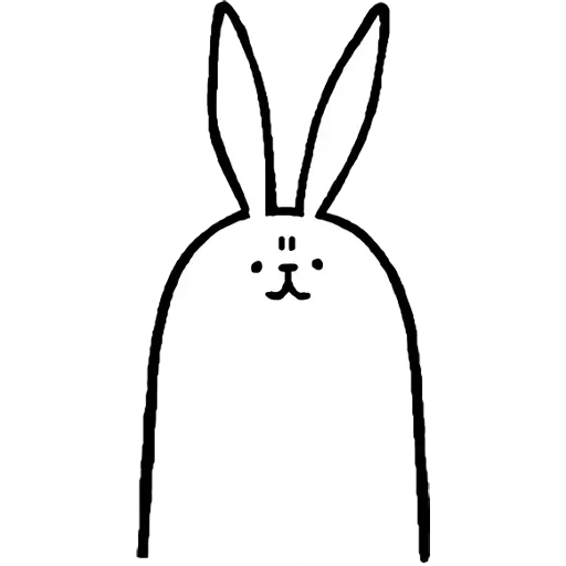 зайчик, кролик эскиз, рисунок кролика, кролик набросок, рисунки срисовки кролик