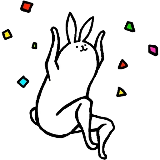 coniglio, illustrazione del coniglio, rabbit con le leghe beautiful