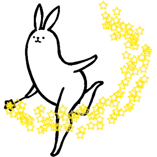kelinci, kelinci, gambar, hare stiker, kelinci dengan kaki yang indah