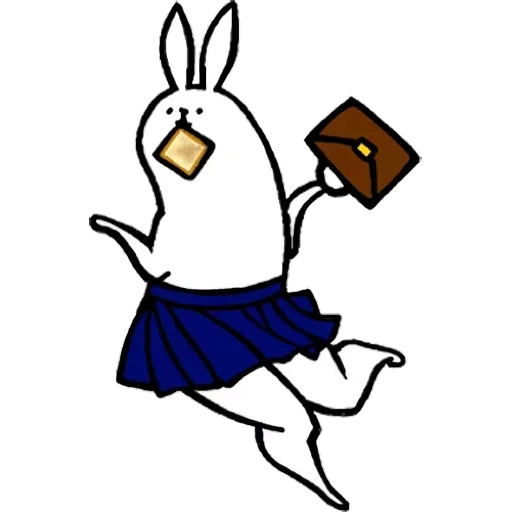 кролик, кролик боком, танцующий кролик, pack the elegant bunny legs