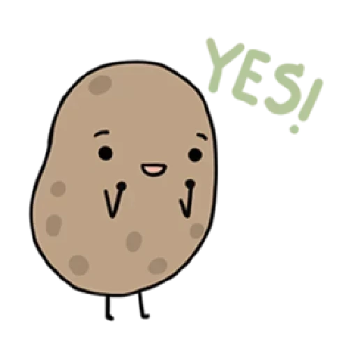 картошка, милая картошка, картошка рисунок, картошка картошка