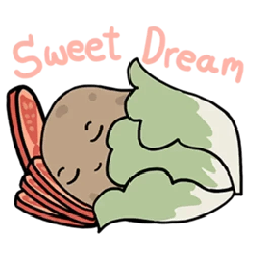 sweet moon dream, figura di patate, la patata è divertente, disegno di patate, la vita è patate
