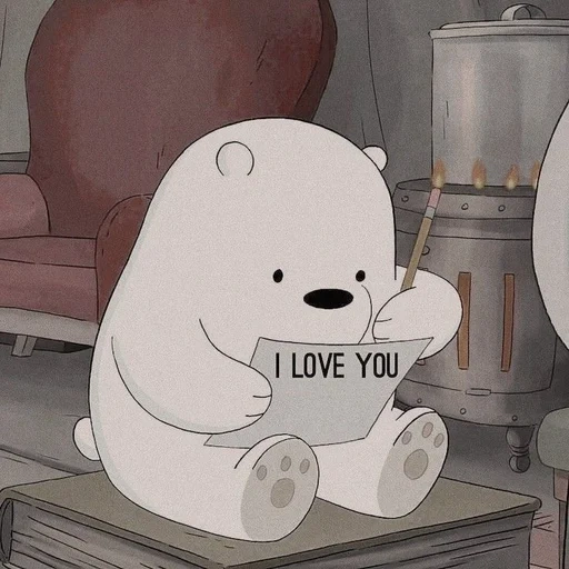 рисунок, bare bears, we bare bears белый, вся правда о медведях, ice bear we bare bears