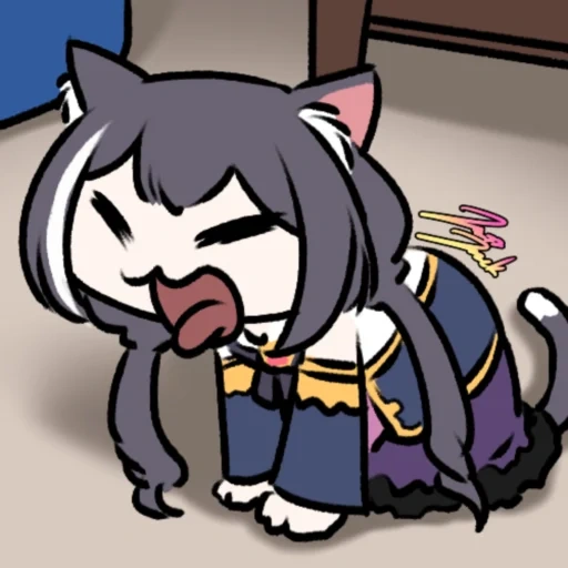 animação, pessoas, cat yumi, animação engraçada, sad_kyaru_chan