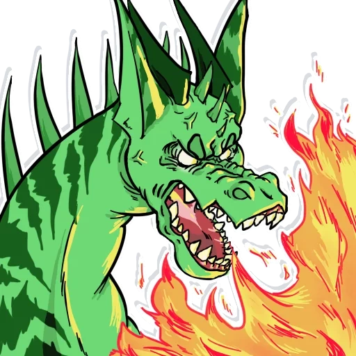 dragón, fuego del dragón, grifo, dragón soplando fuego, dragón respirando en el fuego