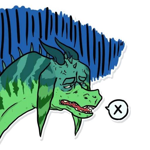 dragón rojo, dinosaurio, arte de cocodrilo, cabeza de dinosaurio, dinosaurio verde