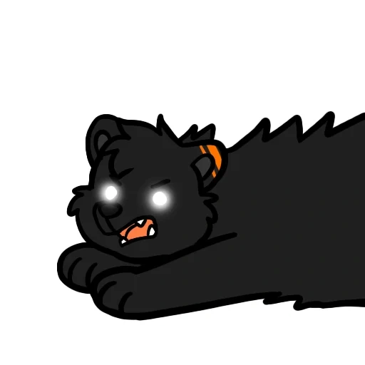 cat, darkness, cerberus cat, dread wolf, little cats