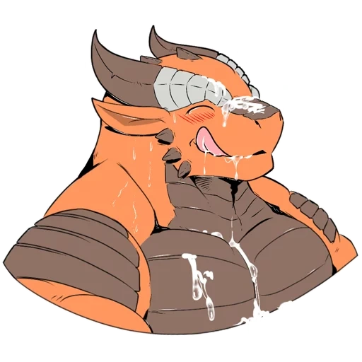 furry, anime, fur affinity, fat charizard belly, rhino vore canson