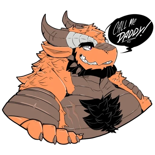 anime, character, bull anthro, art godzilla, the characters are monsters