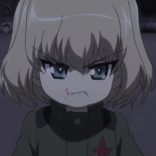 russischer anime, anime charaktere, mädchen und panzer, anime girls und panzer katyusha, katyusha anime tanker girls und panzer