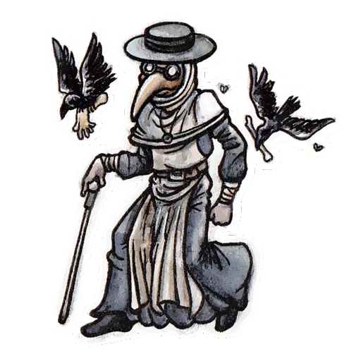 plague doctor, chum doctor 17 century, plague doctor reference, chum doctor with a pencil, plague doctor of the middle ages