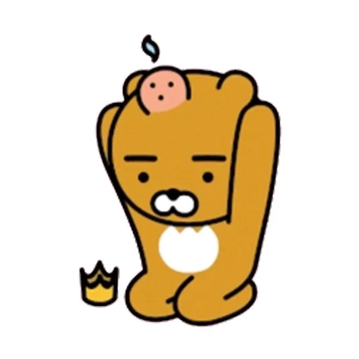 kakaotalk, line friends, ryan kakaotalk, coco real bear, kakaotalk en coréen