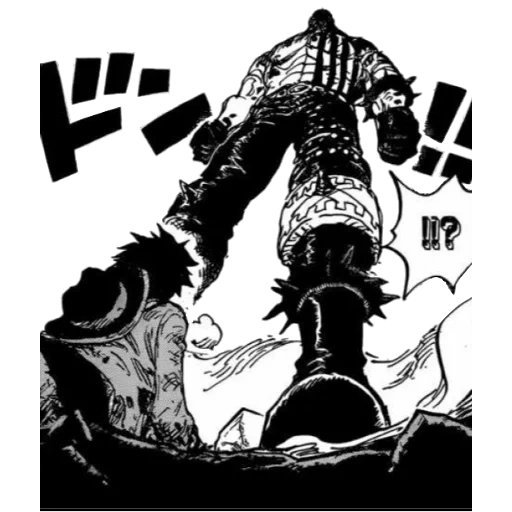 van pis manga, manga katakuri, mangá de uma peça, van pis mangá morto ás, manga luffy vsatakuri