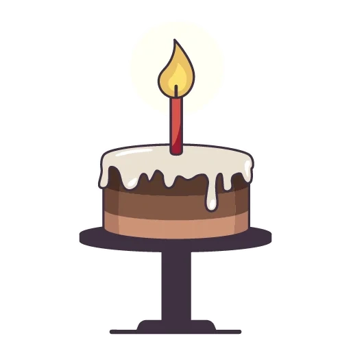 bolo de velas, vetor de bolo é plano, árvore de natal ano novo 2022, cartões engraçados de aniversário