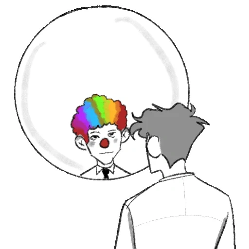 guy, human, lgbt memes, lgbt funny art, all clowns except me