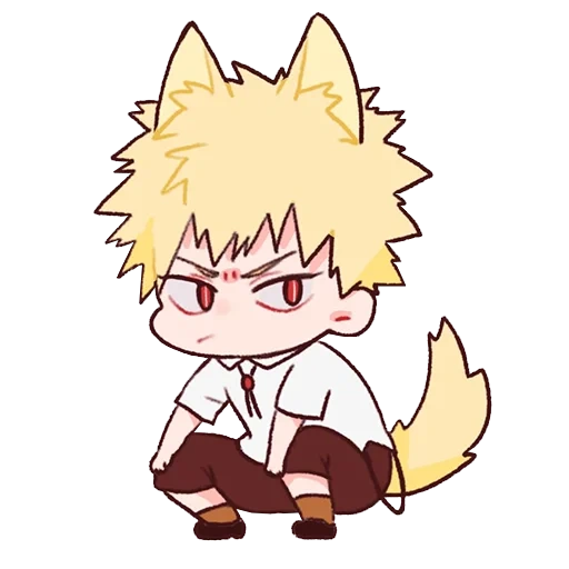 bakugo katsuki, bakugo katsuki, katsuki bakugou chibi, chibiki bakugo katsuki, adesivi di bakugo katsuki