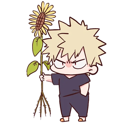 kankoko katsuki, katsuragi hachougou, koku shiraku, chibi katsuku bakugou