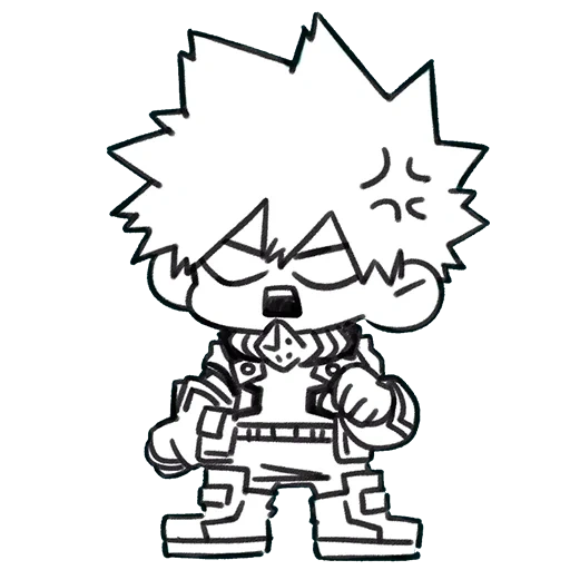 bakugou, katsuki bakugo, bakugou katsuki, todoroki bakugo chibi, stickers of bakugo katsuki