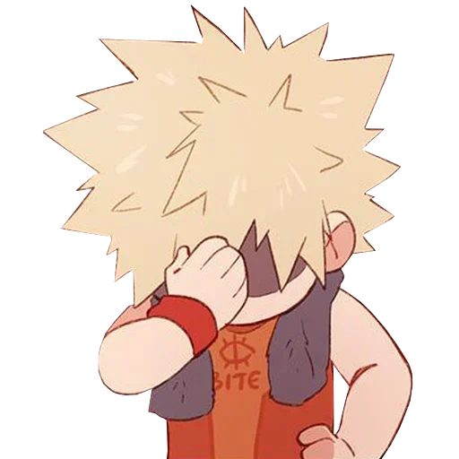 bakugo katsuki, katsuki bakugou, bakugo kecil, bakugo katsuki chibi