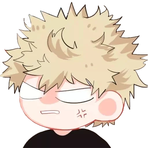 bakugo katsuki, katsuki bakugou, chibi bakugo katsuki, bakugo katsuki ist glücklich