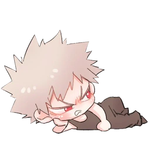 bakugo katsuki, katsuki bakugou, katsuki bakugou chibi, adesivi di bakugo katsuki