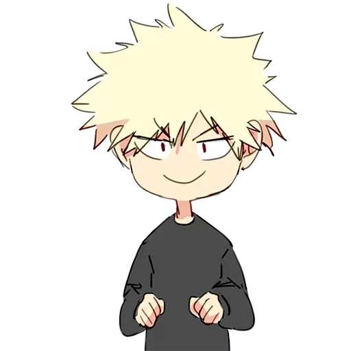 bakugo chibi, bakugo katsuki, katsuki bakugou, katsuki bakugou chibi, bakugo katsuki è felice