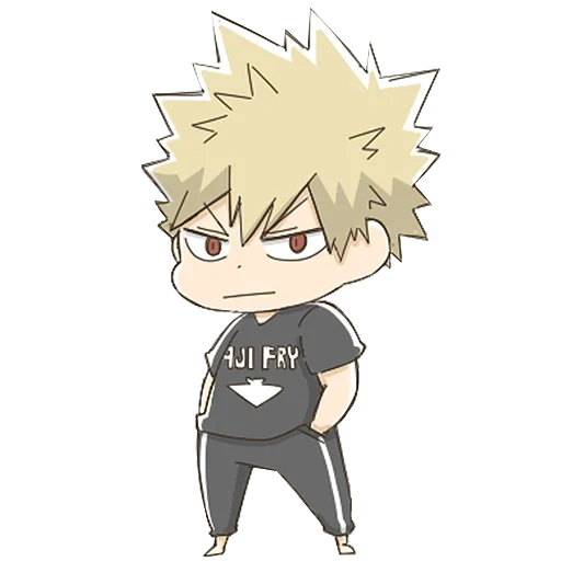 bakugo chibi, kankoko katsuki, katsuragi hachougou, baku gofak chibi, chibi katsuku bakugou