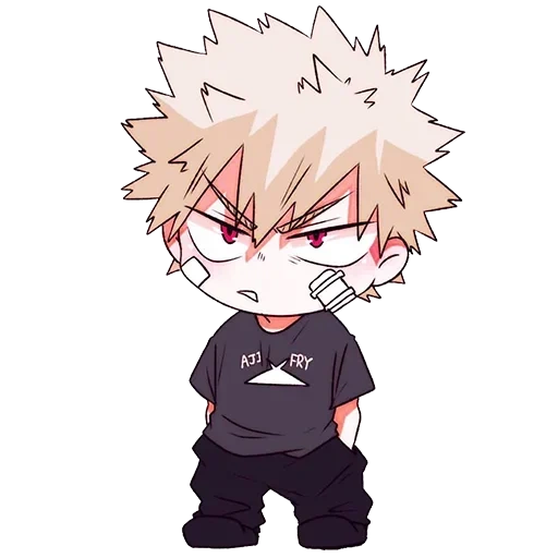 bakugo chibi, bakugo katsuki, katsuki bakugou, katsuki bakugou chibi, adesivos de bakugo katsuki