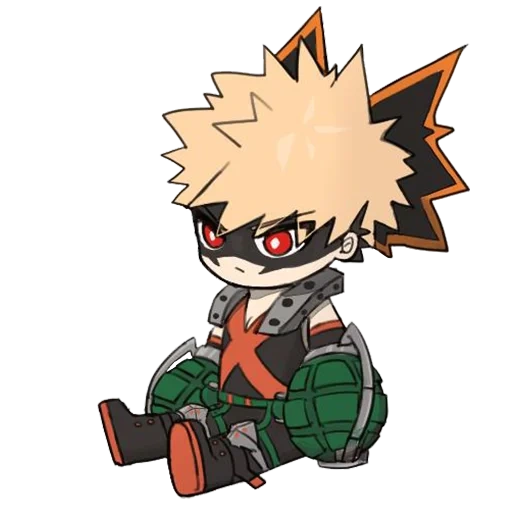 bakou gull, bakugo chibi, katsuragi hachougou, koku shiraku, baqugou kajie chibi