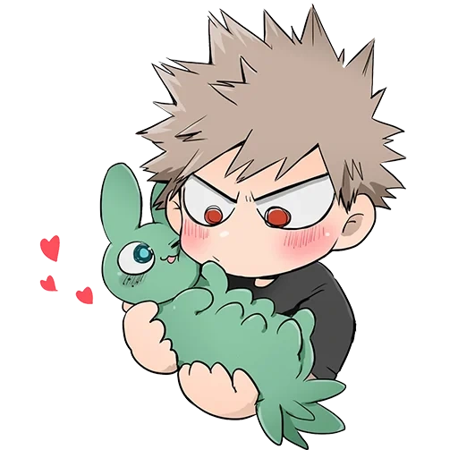 chibi bakugo, madera ganadora de ginkgo, shengmu ocho zanjas, mga katsuki bakugo